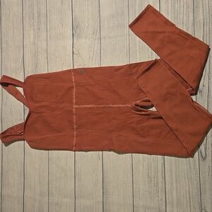 Free People Movement High Fidelity Onesie Woodrose Size M/L